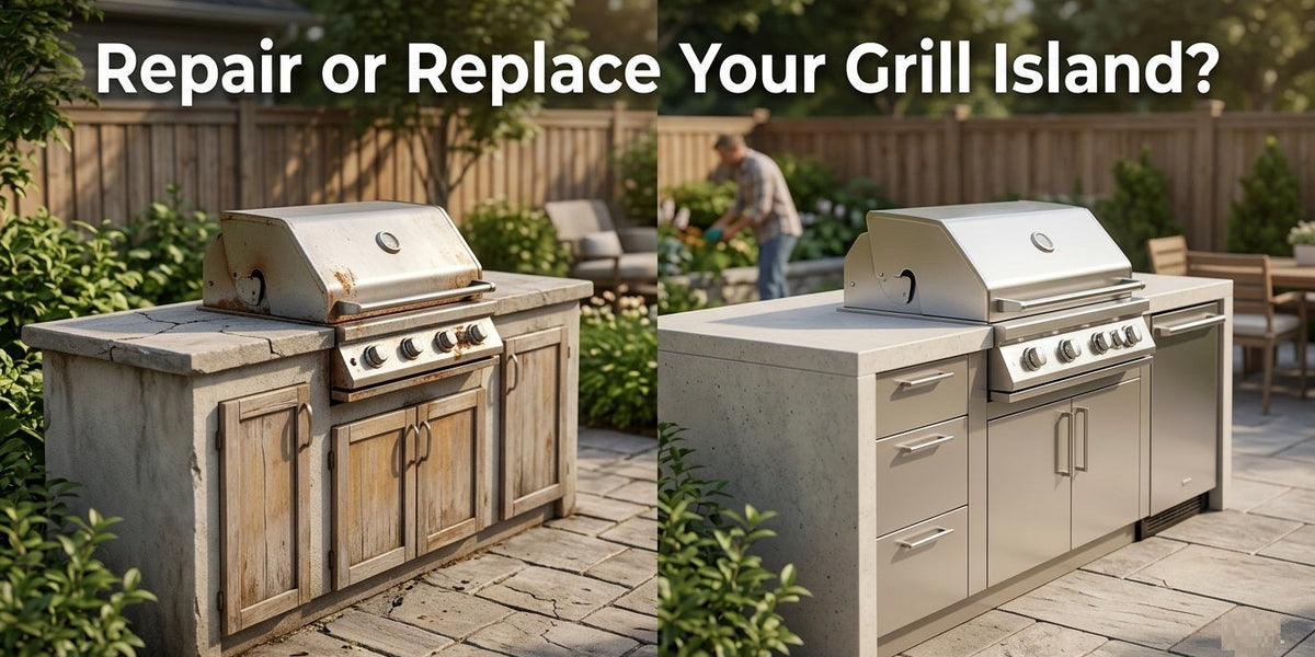 Repair or Replace Your Outdoor Grill Island? | Elevated Yard Living ...