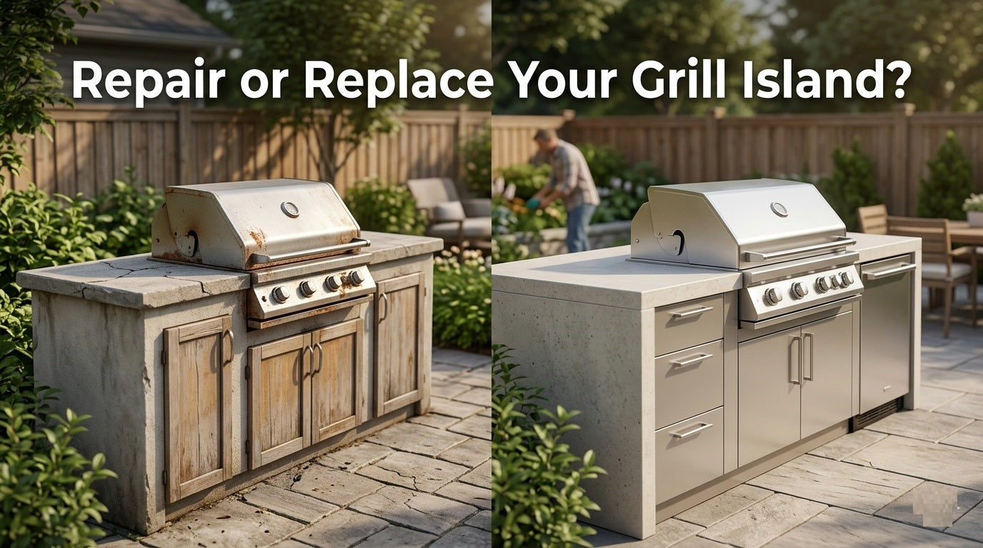 Should You Repair or Replace Your Outdoor Grill Island? Here's How to Decide