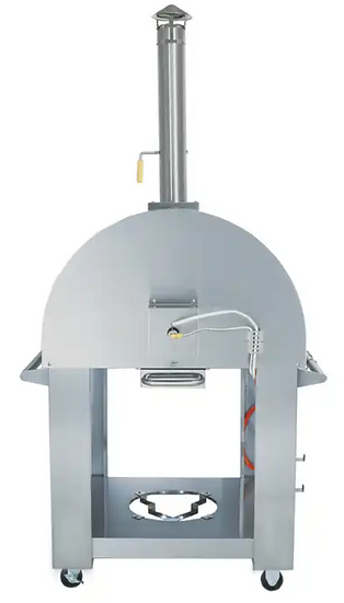 Kokomo Grills 32 Inch Dual Fuel Stainless Steel Pizza Oven