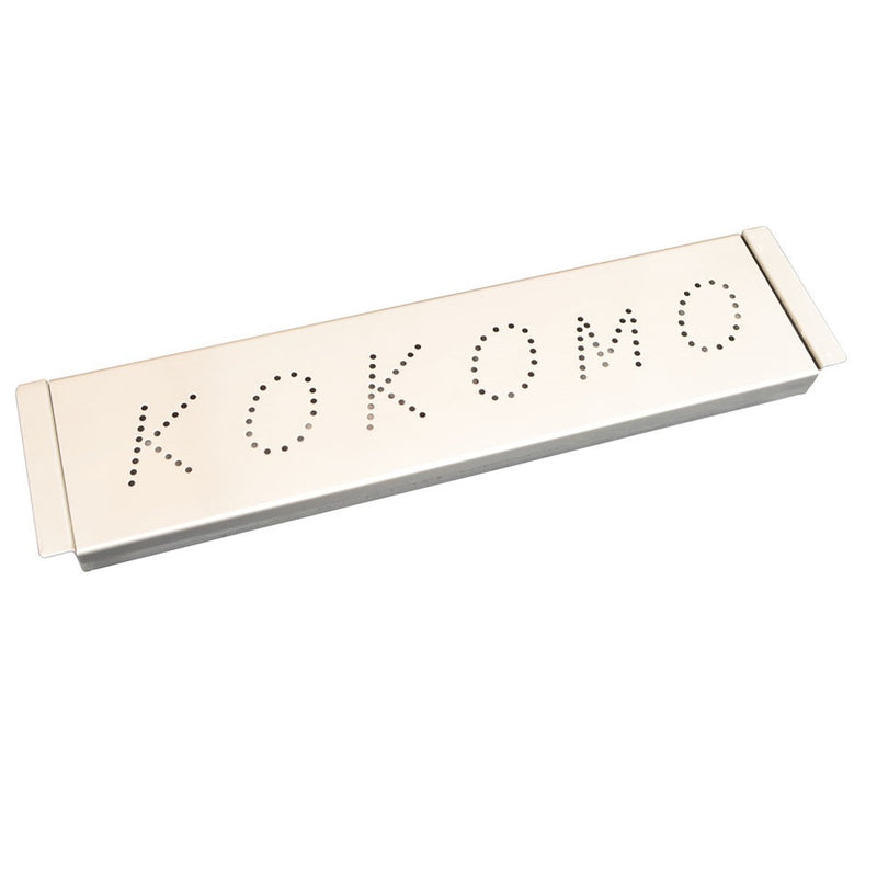 Wooden name puzzle with 'KOKOMO' on a white background