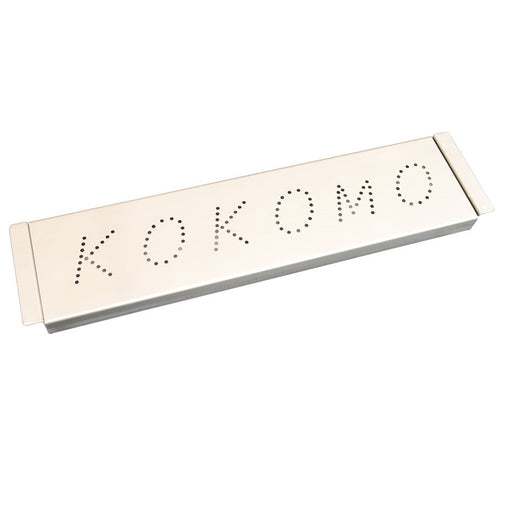 Wooden name puzzle with 'KOKOMO' on a white background