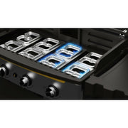Eight-zone heat control on Elite4B outdoor flat top griddle