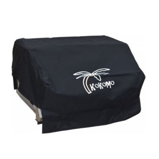 Black grill cover with 'Ikokomo' logo on a white background