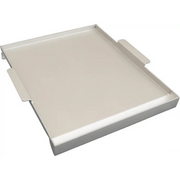 White tray on a white background