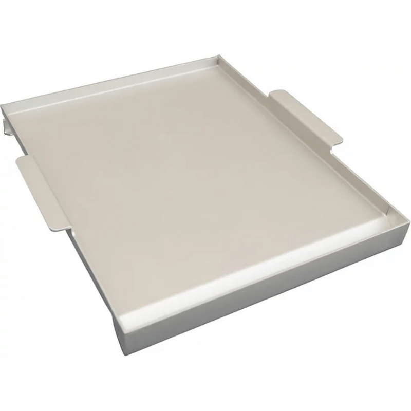 White tray on a white background