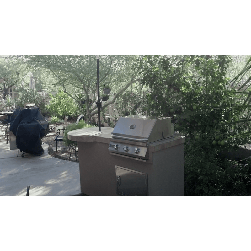 Kokomo Mini Maui Built-In BBQ Island with Bar & Grill