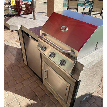 Kokomo Mini Maui Built-In BBQ Island with Bar & Grill