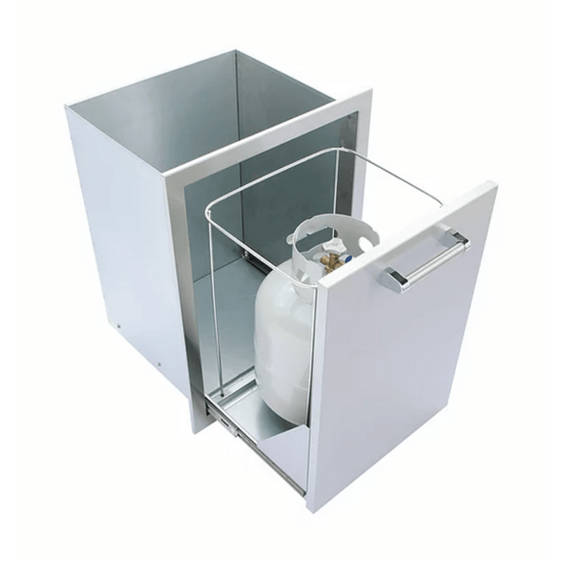 Outdoor Kitchen Trash / Propane Tank Drawer