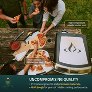Versa 16 outdoor propane pizza oven on a backyard patio